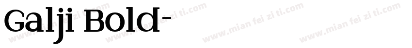 Galji Bold字体转换